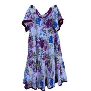 Matilda Jane Enchanted Garden Bird‎ of Paradise Dress, Sz 8